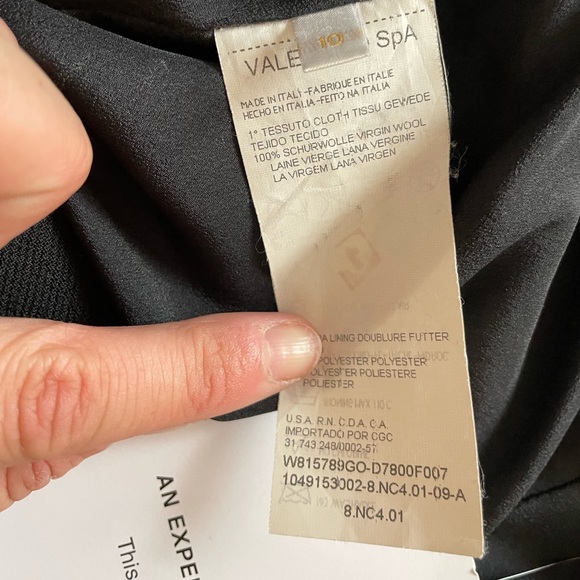 Valentino Black Wool Skirt - Picture 6 of 8